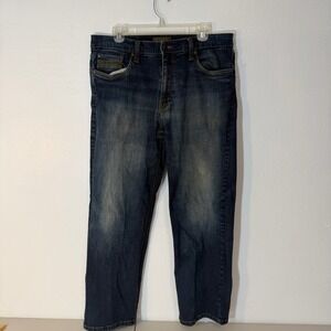 Urban Star Men's Straight-Leg Jeans in Dark Indigo‎